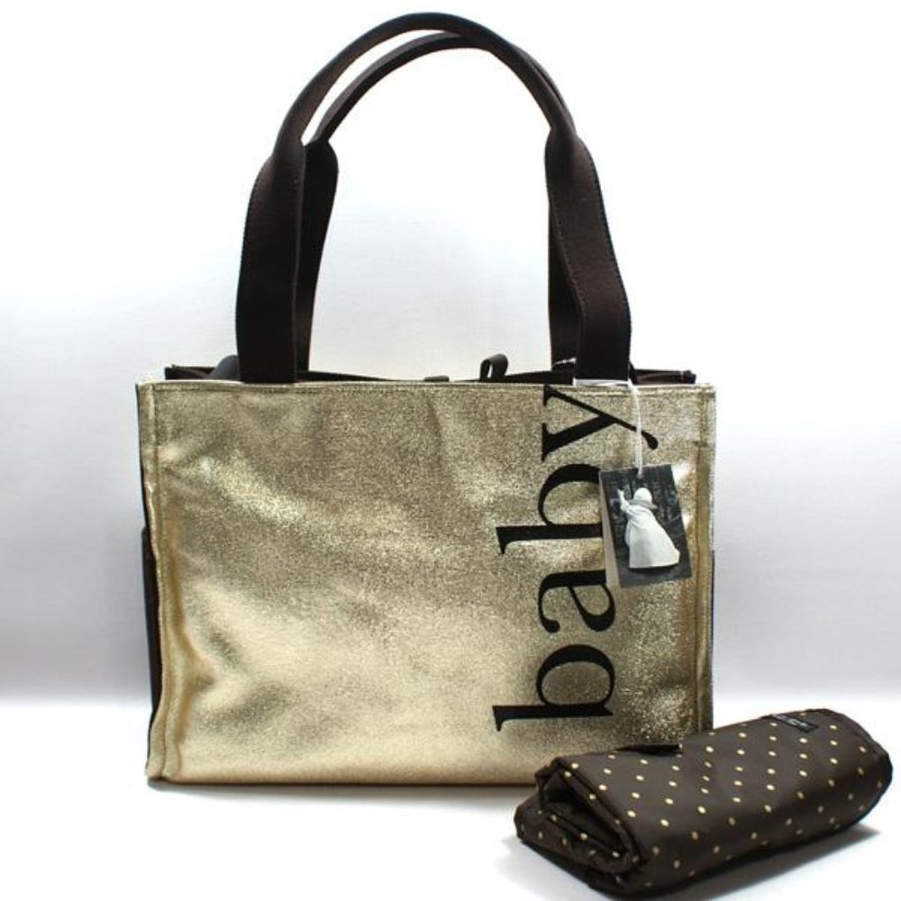 Kate spade "Baby Kate" Medium gold diaper bag